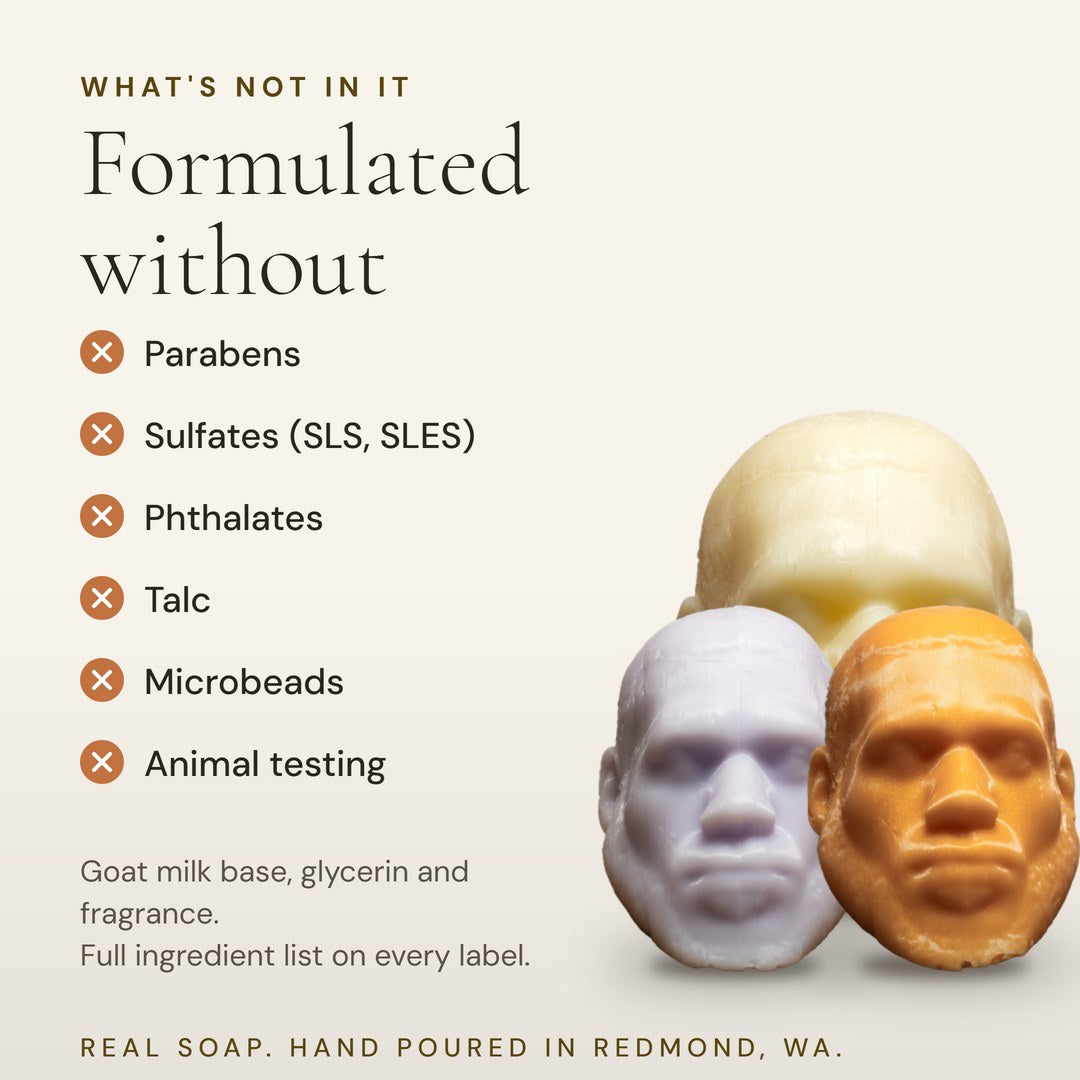 Formulated without parabens, sulfates, phthalates, talc, microbeads or animal testing